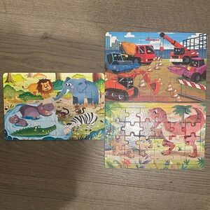 24 piece puzzles - 3 in set